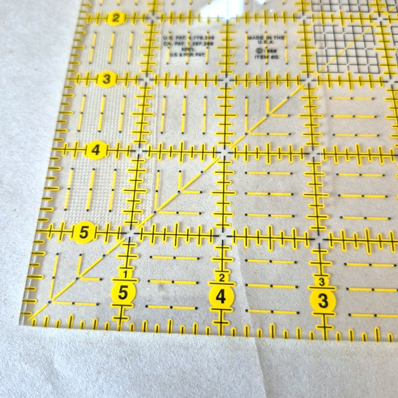 Omnigrid Ruler 6" x 6" Item 6G 1988 Sewing Quilting - Picture 5 of 8